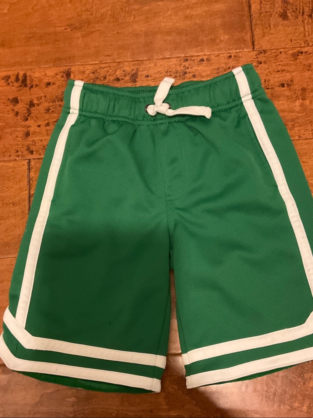 Gymboree Green Mesh Athletic Shorts with White Trim size 40